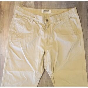 Mountain Khakis Straight Leg Men 36x30 Relaxed Fit Beige Original Mountain Pant